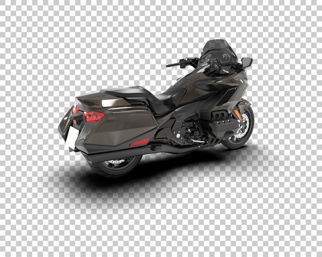 Motocicleta aislada en el fondo Ilustración de renderización 3D