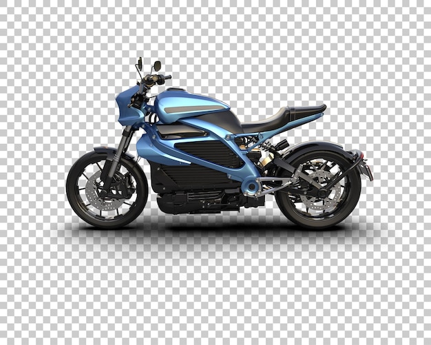 Motocicleta aislada en el fondo Ilustración de renderización 3D