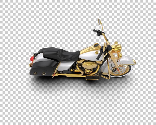 PSD motocicleta aislada en el fondo ilustración de renderización 3d