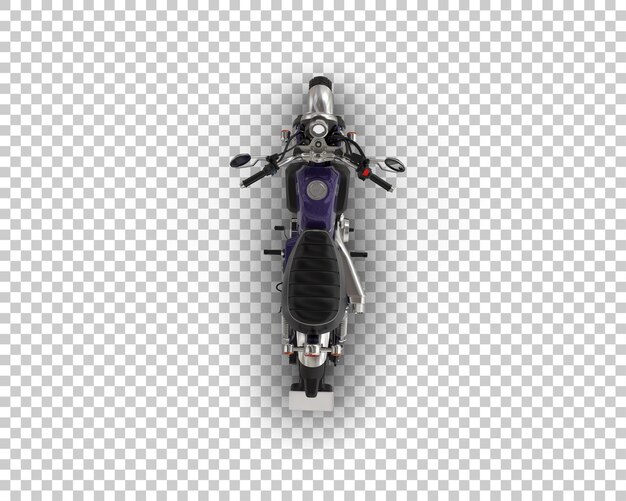 PSD motocicleta aislada en el fondo ilustración de renderización 3d