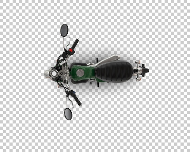 Motocicleta aislada en el fondo ilustración de renderización 3d