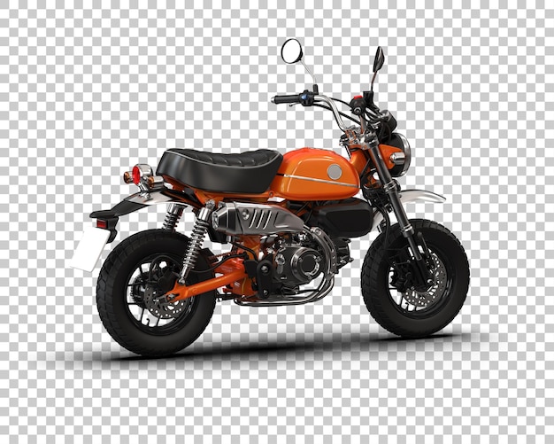 Motocicleta aislada en el fondo Ilustración de renderización 3D