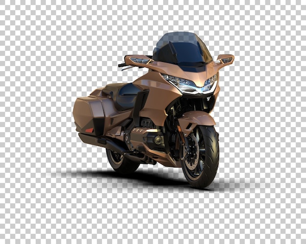Motocicleta aislada en el fondo Ilustración de renderización 3D