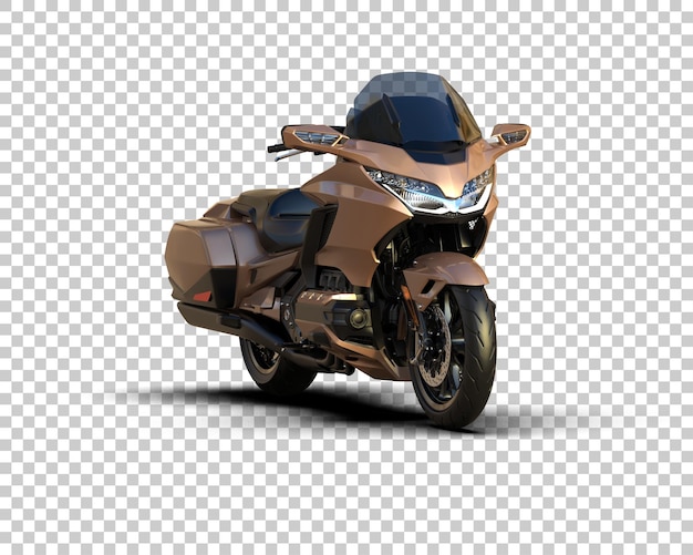 PSD motocicleta aislada en el fondo ilustración de renderización 3d