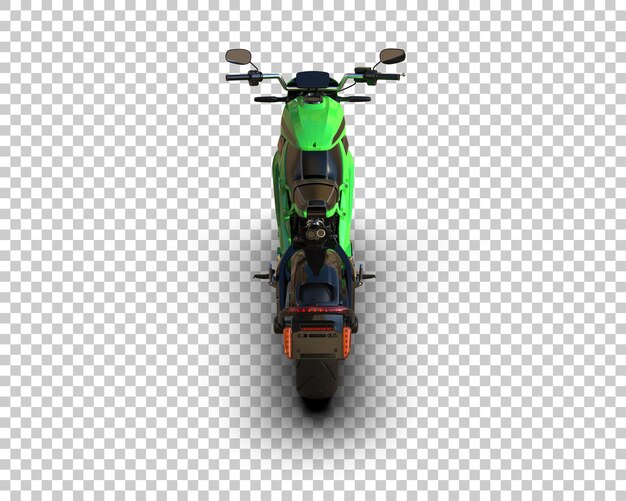 PSD motocicleta aislada en el fondo ilustración de renderización 3d