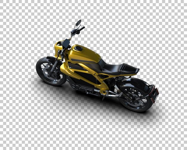 Motocicleta aislada en el fondo Ilustración de renderización 3D