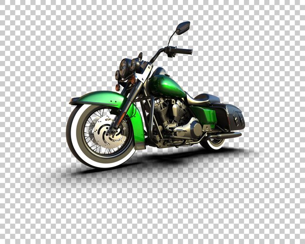 Motocicleta aislada en el fondo Ilustración de renderización 3D