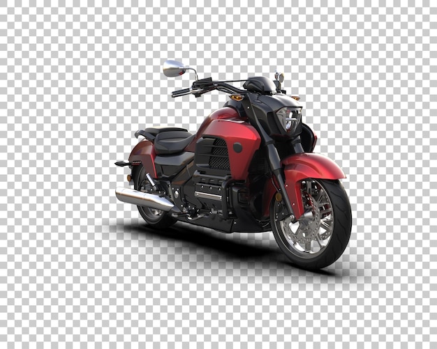 Motocicleta aislada en el fondo Ilustración de renderización 3D