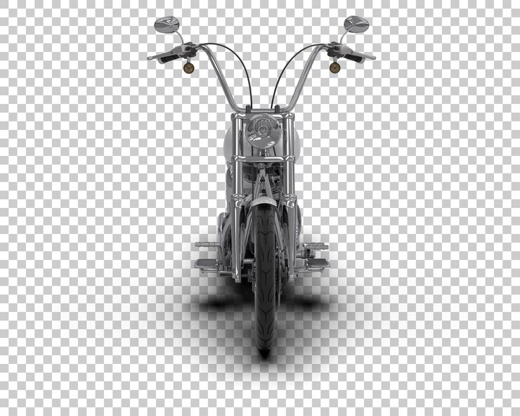 PSD motocicleta aislada en el fondo ilustración de renderización 3d