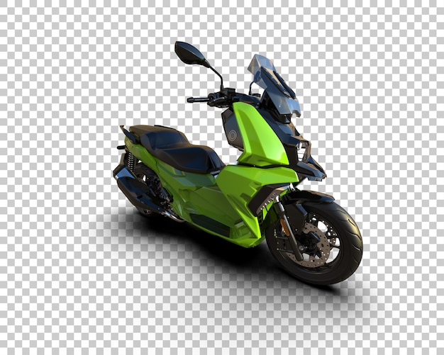 Motocicleta aislada en el fondo Ilustración de renderización 3D