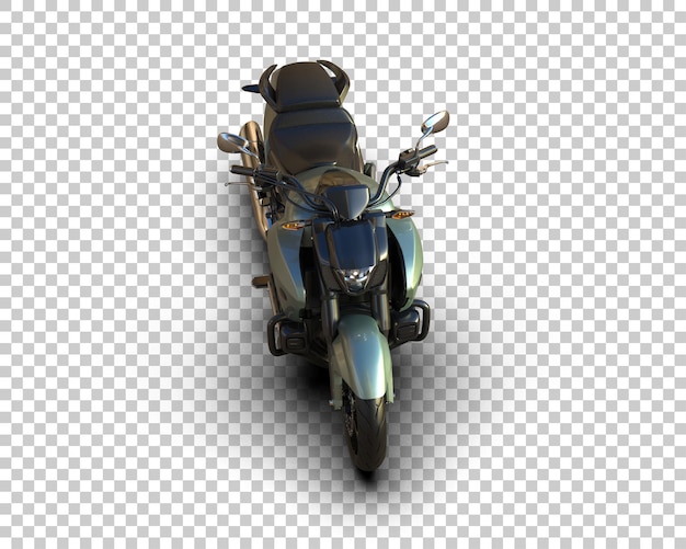 PSD motocicleta aislada en el fondo ilustración de renderización 3d