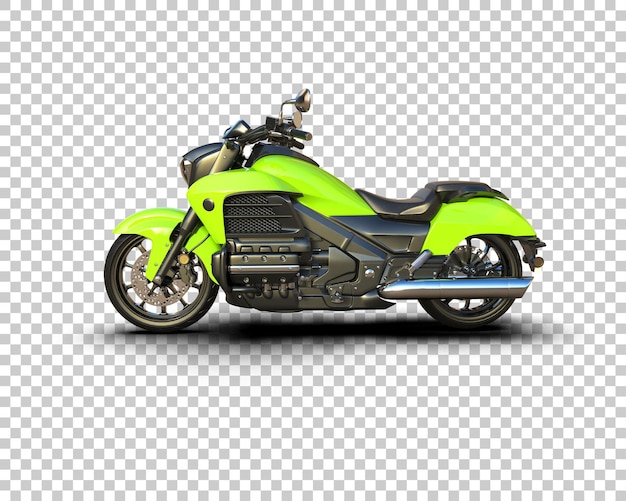 Motocicleta aislada en el fondo Ilustración de renderización 3D