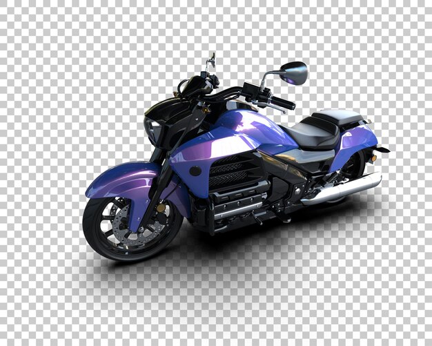 Motocicleta aislada en el fondo Ilustración de renderización 3D