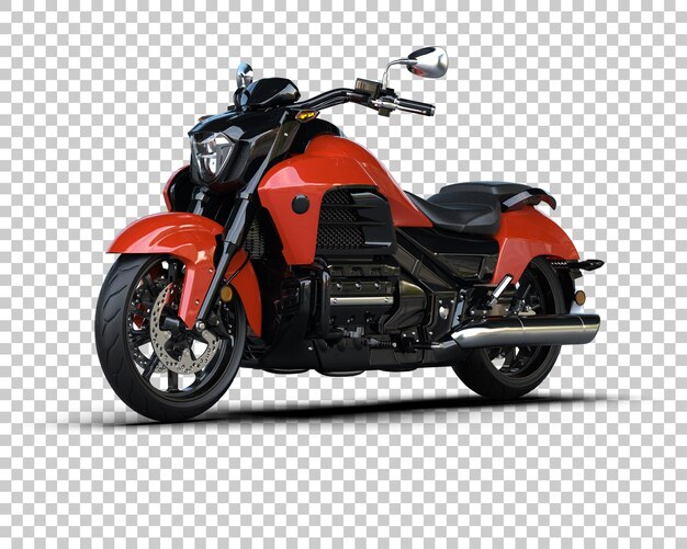 Motocicleta aislada en el fondo Ilustración de renderización 3D