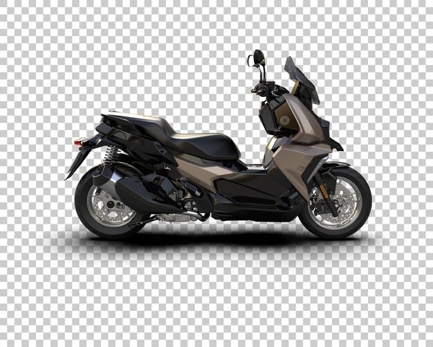 Motocicleta aislada en el fondo Ilustración de renderización 3D