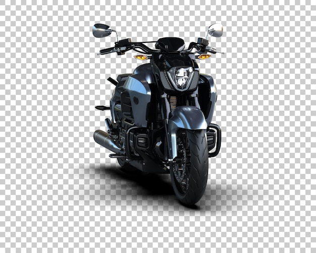 Motocicleta aislada en el fondo Ilustración de renderización 3D