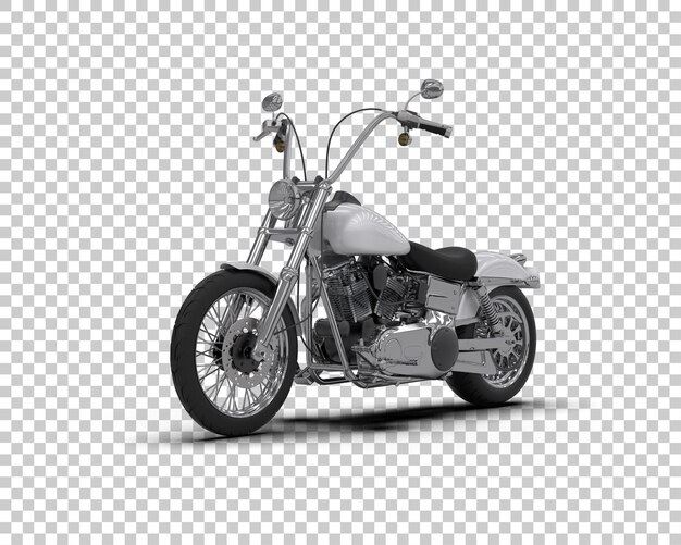 Motocicleta aislada en el fondo Ilustración de renderización 3D