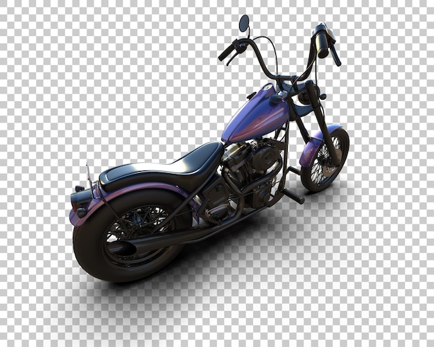 PSD motocicleta aislada en el fondo ilustración de renderización 3d