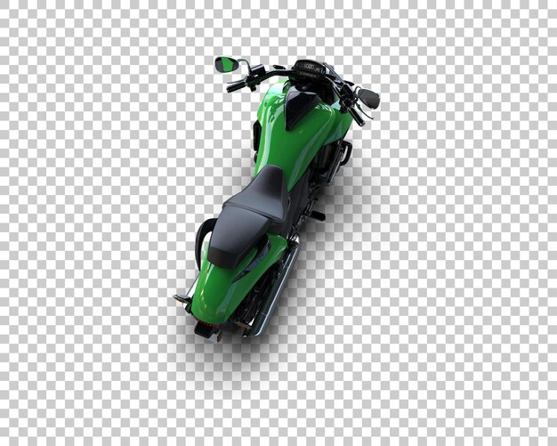 Motocicleta aislada en el fondo Ilustración de renderización 3D