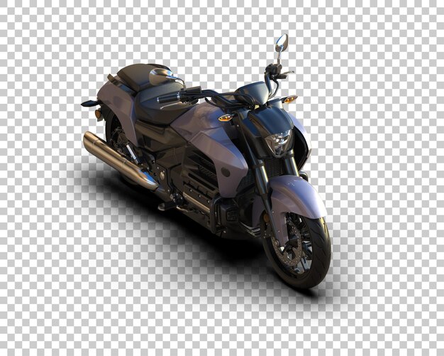 PSD motocicleta aislada en el fondo ilustración de renderización 3d