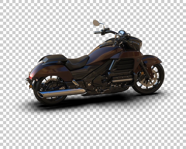 Motocicleta aislada en el fondo Ilustración de renderización 3D