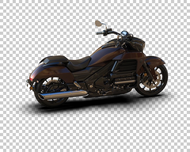 PSD motocicleta aislada en el fondo ilustración de renderización 3d