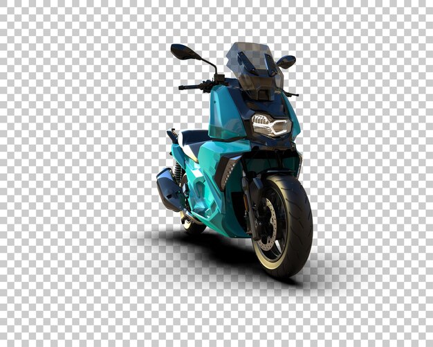 Motocicleta aislada en el fondo Ilustración de renderización 3D
