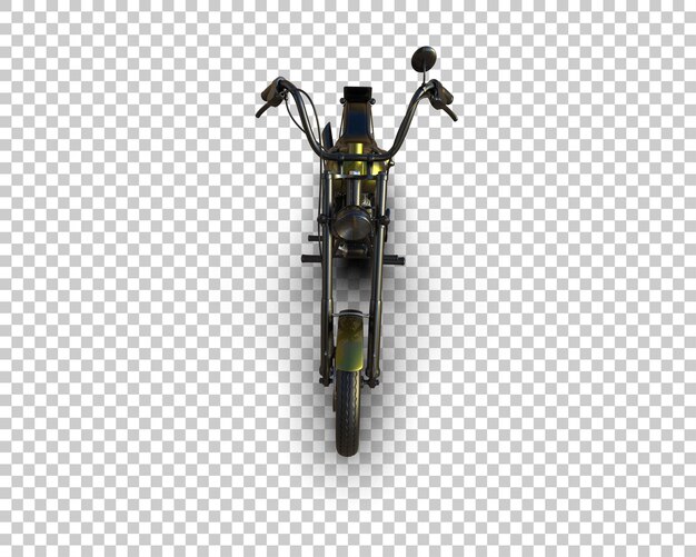 Motocicleta aislada en el fondo Ilustración de renderización 3D