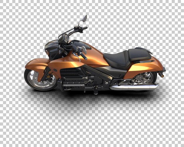 Motocicleta aislada en el fondo Ilustración de renderización 3D