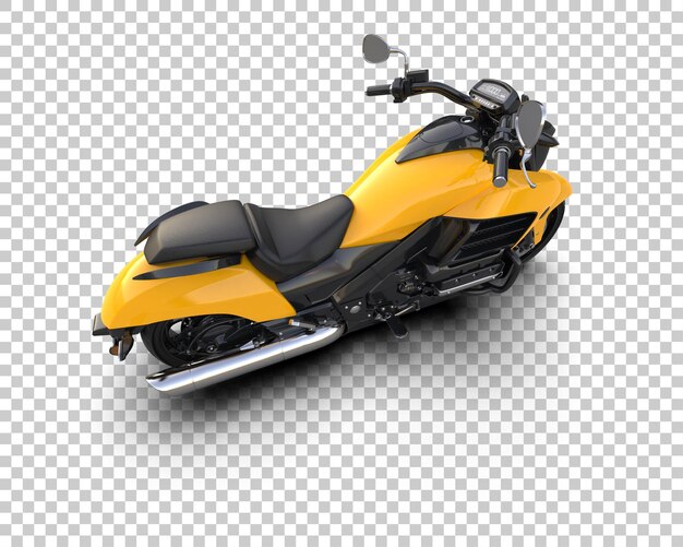 Motocicleta aislada en el fondo Ilustración de renderización 3D