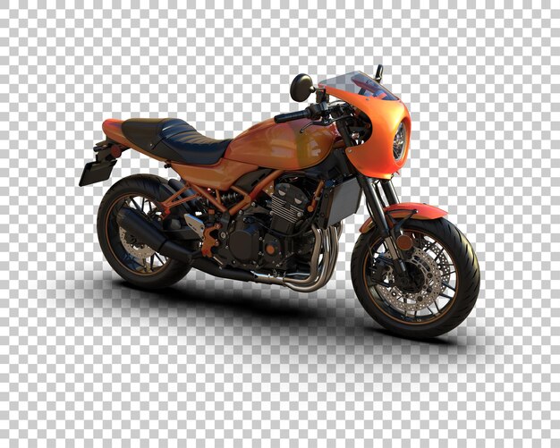 Motocicleta aislada en el fondo Ilustración de renderización 3D
