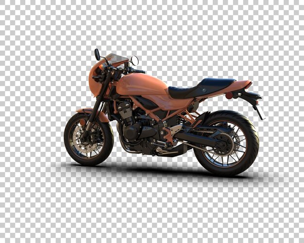 Motocicleta aislada en el fondo Ilustración de renderización 3D