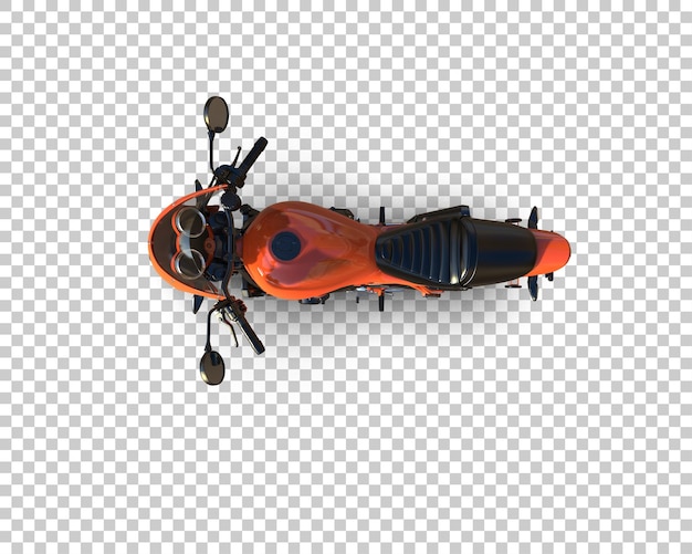 Motocicleta aislada en el fondo Ilustración de renderización 3D