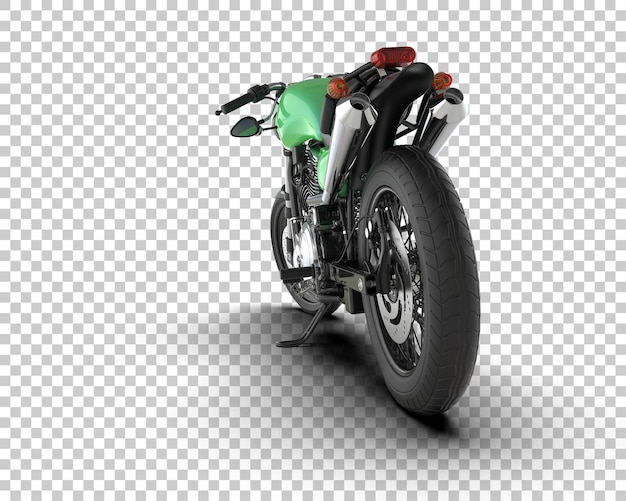 Motocicleta aislada en el fondo Ilustración de renderización 3D