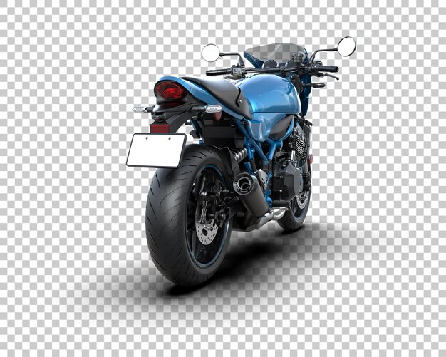 PSD motocicleta aislada en el fondo ilustración de renderización 3d