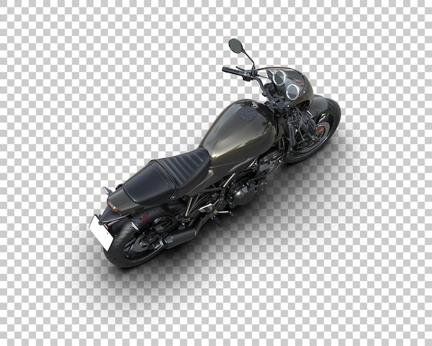 Motocicleta aislada en el fondo Ilustración de renderización 3D