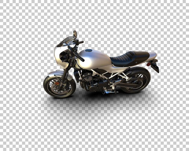 Motocicleta aislada en el fondo Ilustración de renderización 3D