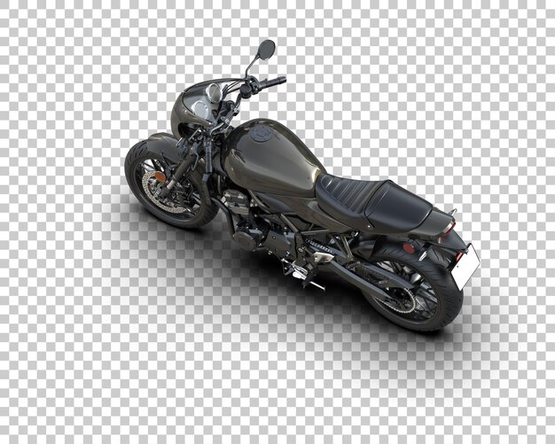 Motocicleta aislada en el fondo Ilustración de renderización 3D