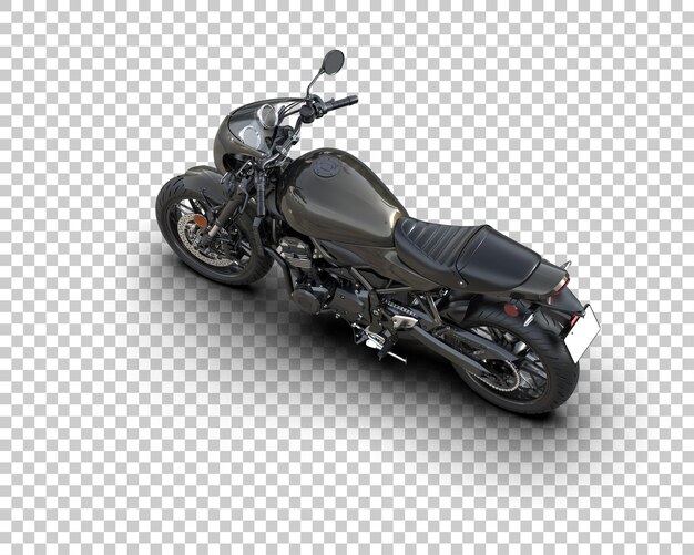 PSD motocicleta aislada en el fondo ilustración de renderización 3d