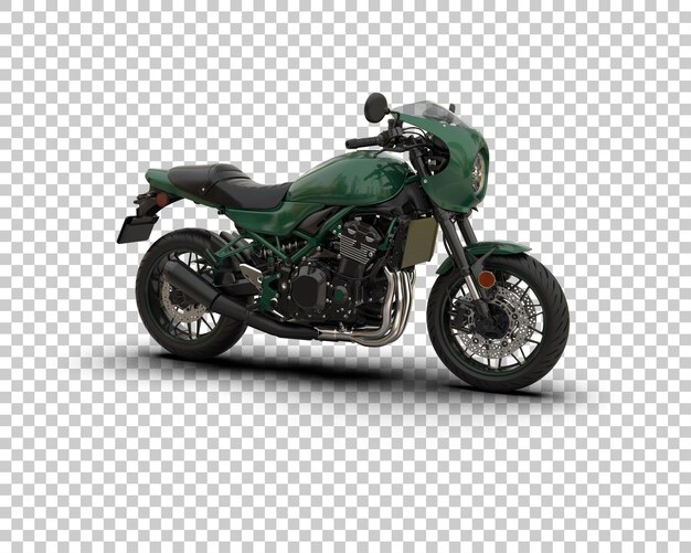 Motocicleta aislada en el fondo Ilustración de renderización 3D