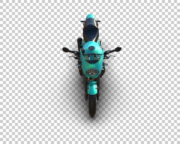 Motocicleta aislada en el fondo Ilustración de renderización 3D
