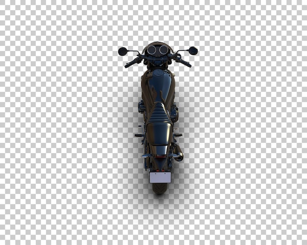 Motocicleta aislada en el fondo Ilustración de renderización 3D