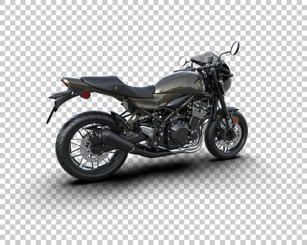 PSD motocicleta aislada en el fondo ilustración de renderización 3d