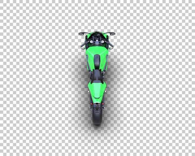 PSD motocicleta aislada en el fondo ilustración de renderización 3d