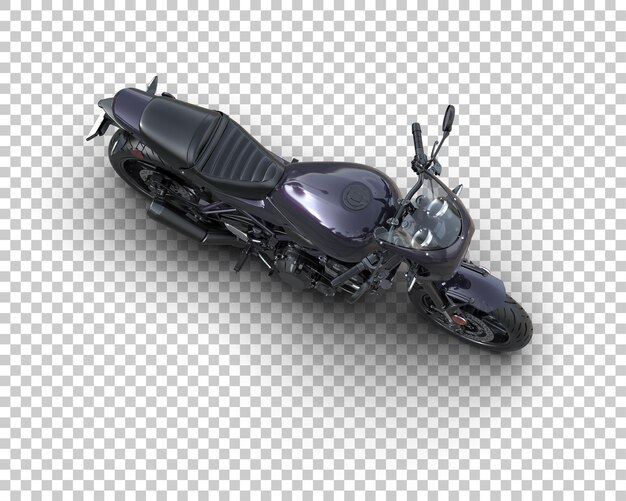 Motocicleta aislada en el fondo Ilustración de renderización 3D