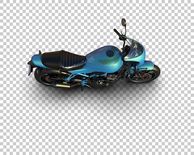 Motocicleta aislada en el fondo Ilustración de renderización 3D