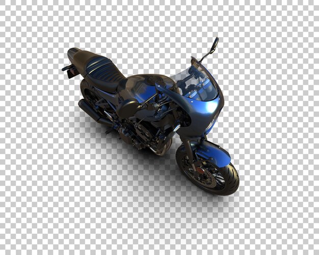 Motocicleta aislada en el fondo Ilustración de renderización 3D