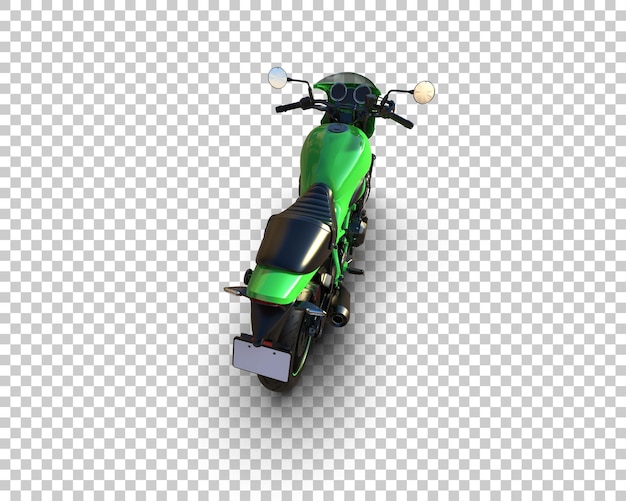 Motocicleta aislada en el fondo Ilustración de renderización 3D