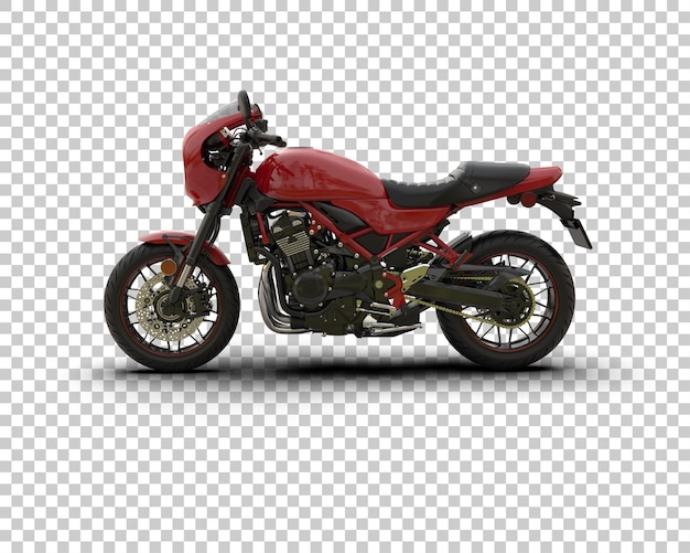 Motocicleta aislada en el fondo Ilustración de renderización 3D
