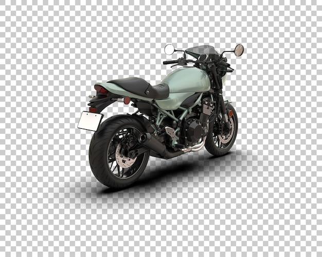 Motocicleta aislada en el fondo Ilustración de renderización 3D